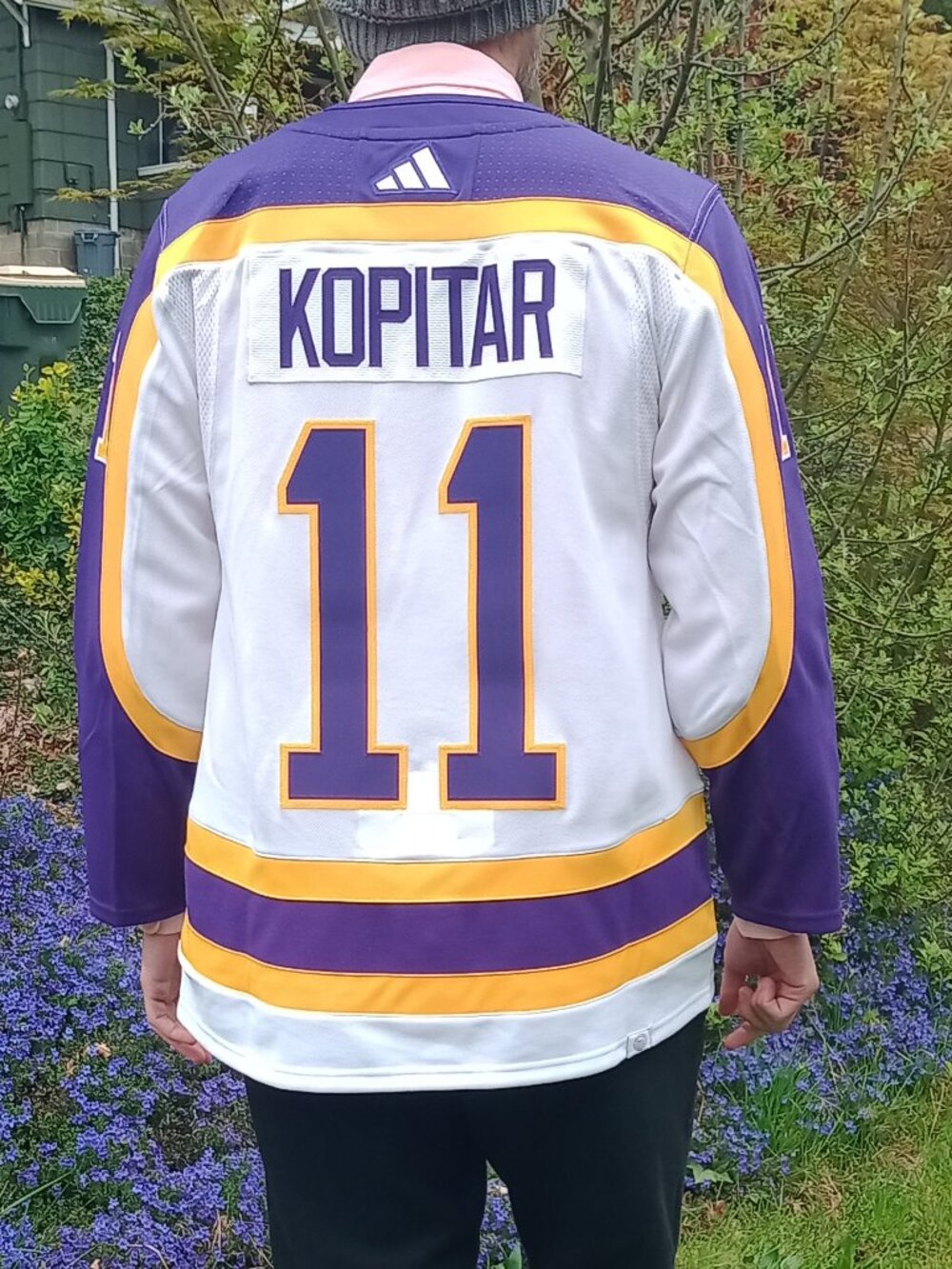 Los Angeles Kings Anze Kopitar adidas Reverse Retro 2.0 NHL Hockey Jersey